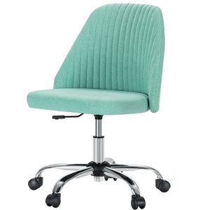 HomeRoots Green Stylish Adjustable Height Swivel Rolling Office Chair - Plush Comfort & Modern Design 635889