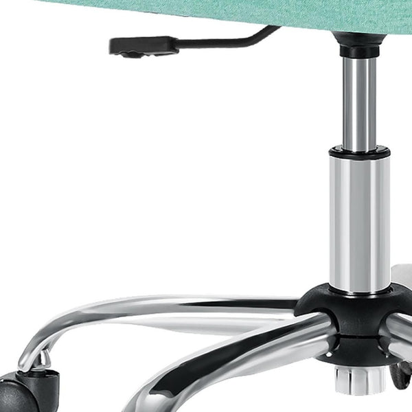 HomeRoots Green Stylish Adjustable Height Swivel Rolling Office Chair - Plush Comfort & Modern Design 635889