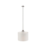 INK+IVY Pacific Modern/Contemporary Metal Pendant with Drum Shade II151-0105 Plated Nickel