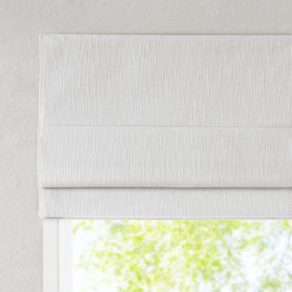 English Elm 1 Cordless Total Blackout Roman Shade 33x64 Inch Polyester Viscose Blend Easy Lift Installation White 5.96 L x 9.25 W x 8.07 H B035P319842