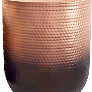HomeRoots 22" Copper Metal Round End Table - Elegant Accent for Living Spaces, No Assembly, Multi-Functional Design 636070