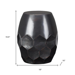 HomeRoots 20" Copper Metal Round End Table - Stylish Modern Design, Versatile for Living Rooms & Small Spaces 636086