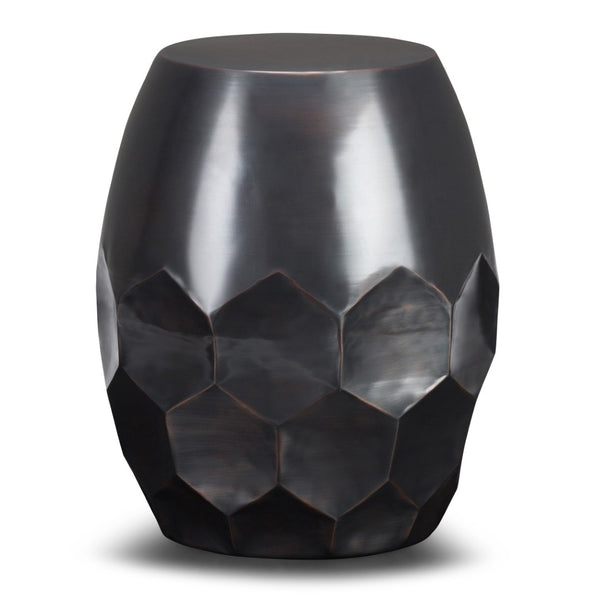 HomeRoots 20" Copper Metal Round End Table - Stylish Modern Design, Versatile for Living Rooms & Small Spaces 636086