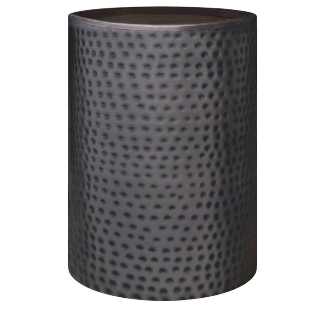 HomeRoots 21" Copper Metal Round End Table – Sleek Modern Accent for Small Spaces, Versatile & Fully Assembled 636088