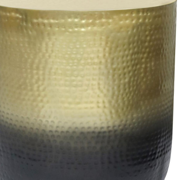 HomeRoots 22" Gold Metal Round End Table - Elegant Accent for Modern Spaces, Fully Assembled & Versatile Use 636096
