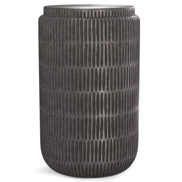 HomeRoots 22" Modern Graphite Aluminum Round End Table - Stylish & Versatile for Small Spaces, Fully Assembled 636098