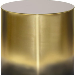 HomeRoots 21" Gold Metal Round End Table – Modern Glamour with Abstract Base, Perfect for Small Spaces & Versatile Use 636107