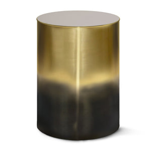 HomeRoots 21" Gold Metal Round End Table – Modern Glamour with Abstract Base, Perfect for Small Spaces & Versatile Use 636107