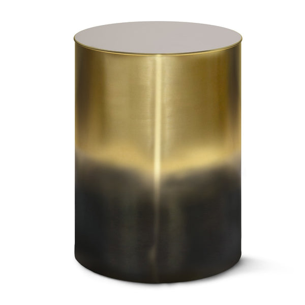 HomeRoots 21" Gold Metal Round End Table – Modern Glamour with Abstract Base, Perfect for Small Spaces & Versatile Use 636107