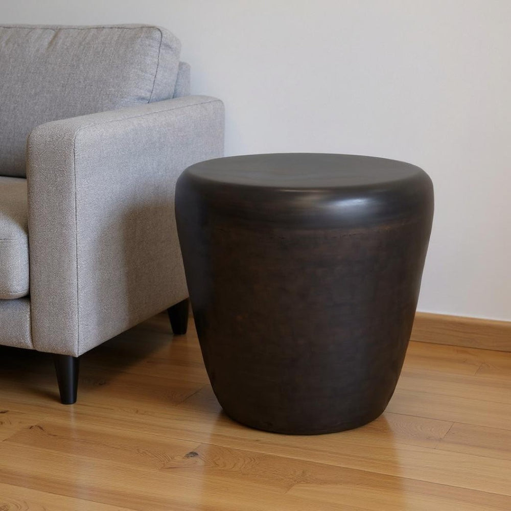 HomeRoots 22" Copper Metal Round End Table - Stylish, Durable Accent for Modern Living Rooms & Small Spaces 636113