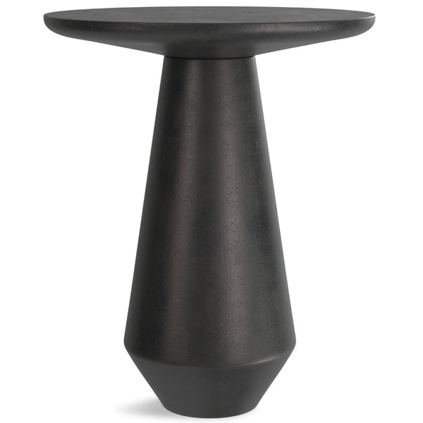 HomeRoots 19" Graphite Aluminum Round End Table - Sleek Modern Accent Piece for Living Rooms & Small Spaces 636115