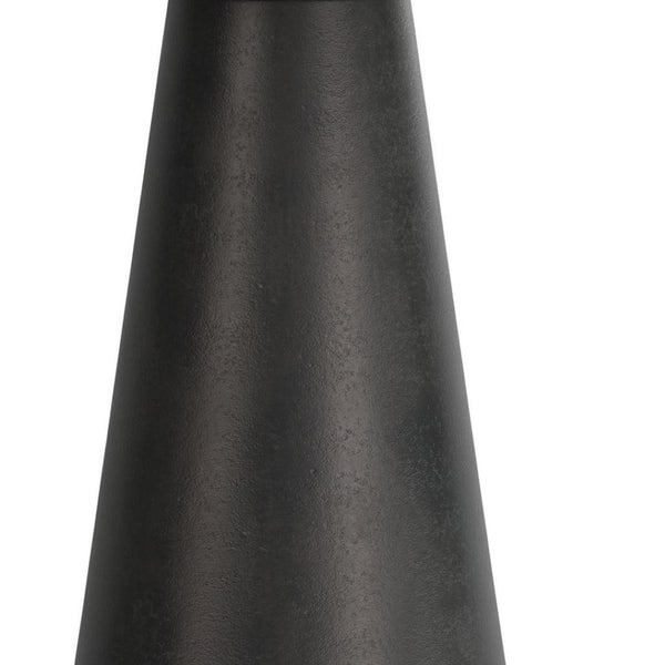 HomeRoots 19" Graphite Aluminum Round End Table - Sleek Modern Accent Piece for Living Rooms & Small Spaces 636115