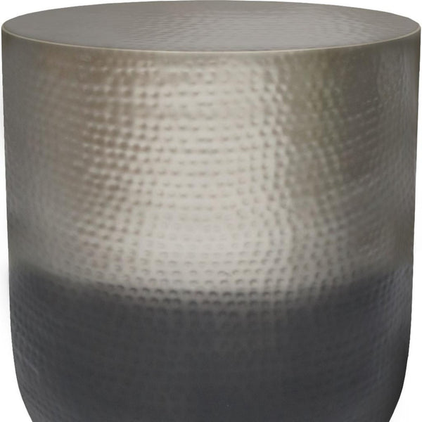 HomeRoots 22" Sleek Silver Metal Round End Table – Versatile Accent for Modern & Bohemian Interiors, Fully Assembled 636119
