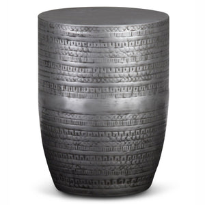HomeRoots 20" Sleek Silver Metal Round End Table - Modern Elegance for Living Rooms, Bedrooms & More! 636128