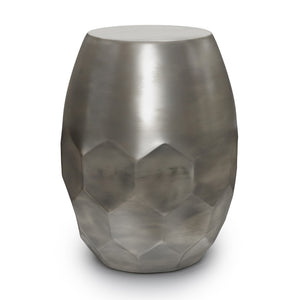HomeRoots 20" Sleek Silver Metal Round End Table - Modern Minimalist Design for Small Spaces & Versatile Use 636133