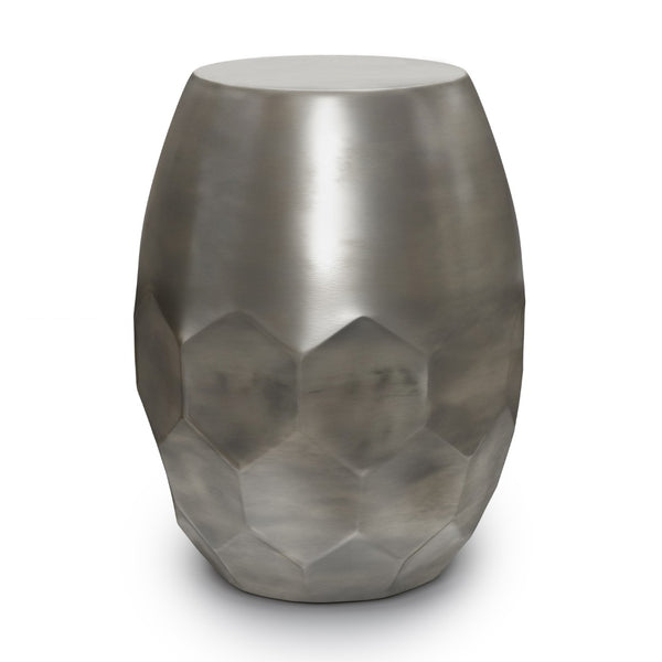HomeRoots 20" Sleek Silver Metal Round End Table - Modern Minimalist Design for Small Spaces & Versatile Use 636133