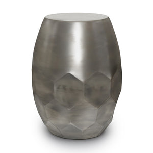 HomeRoots 20" Sleek Silver Metal Round End Table - Modern Minimalist Design for Small Spaces & Versatile Use 636133
