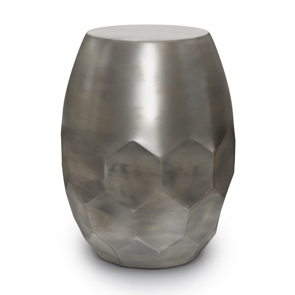 HomeRoots 20" Sleek Silver Metal Round End Table - Modern Minimalist Design for Small Spaces & Versatile Use 636133