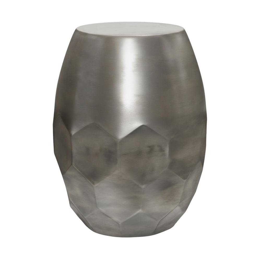 HomeRoots 20" Sleek Silver Metal Round End Table - Modern Minimalist Design for Small Spaces & Versatile Use 636133