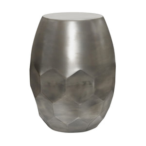 HomeRoots 20" Sleek Silver Metal Round End Table - Modern Minimalist Design for Small Spaces & Versatile Use 636133