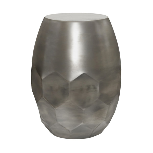 HomeRoots 20" Sleek Silver Metal Round End Table - Modern Minimalist Design for Small Spaces & Versatile Use 636133