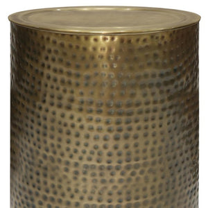 HomeRoots 21" Gold Metal Round End Table – Stylish, Durable, & Versatile Accent for Any Modern Living Space 636138