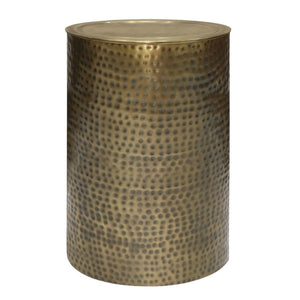 HomeRoots 21" Gold Metal Round End Table – Stylish, Durable, & Versatile Accent for Any Modern Living Space 636138