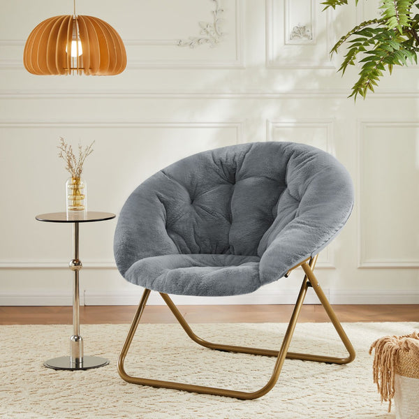 HomeRoots 26" Brown Tufted Lounge Chair - Chic Modern Accent for Living Rooms, Offices & Hospitality Spaces 636218