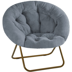 HomeRoots 26" Brown Tufted Lounge Chair - Chic Modern Accent for Living Rooms, Offices & Hospitality Spaces 636218