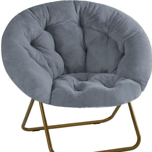 HomeRoots 26" Brown Tufted Lounge Chair - Chic Modern Accent for Living Rooms, Offices & Hospitality Spaces 636218