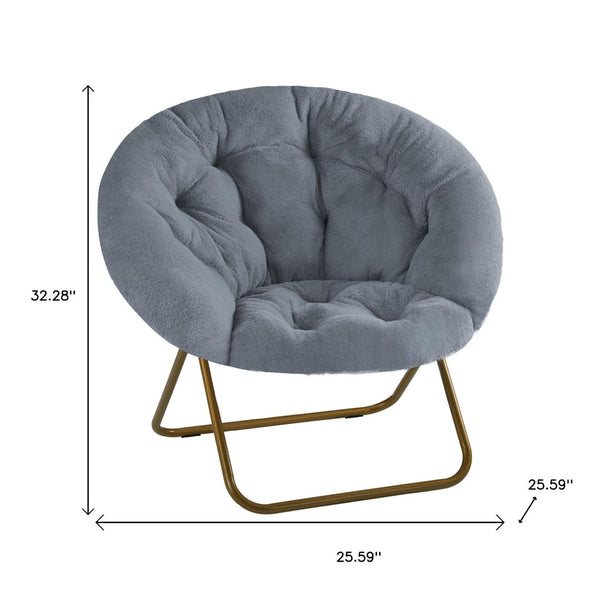 HomeRoots 26" Brown Tufted Lounge Chair - Chic Modern Accent for Living Rooms, Offices & Hospitality Spaces 636218