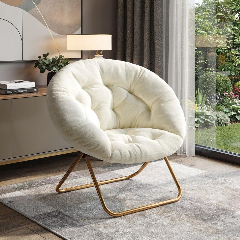 HomeRoots 26" Brown Tufted Lounge Chair - Elegant Comfort for Modern Spaces, Perfect for Home or Office Use 636219