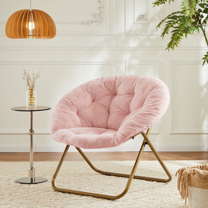 HomeRoots 26" Brown Tufted Lounge Chair – Mid-Century Modern Accent for Stylish Comfort in Small Spaces 636220