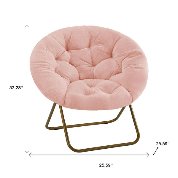 HomeRoots 26" Brown Tufted Lounge Chair – Mid-Century Modern Accent for Stylish Comfort in Small Spaces 636220