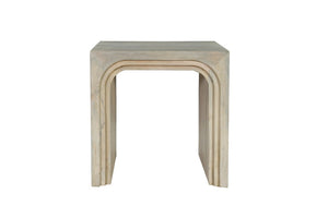 Set of Two Solid Wood Sled Coffee Tables for Modern Living Room Decor