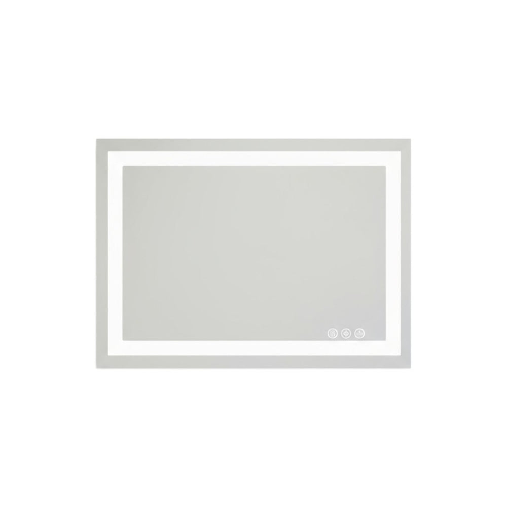 HomeRoots 20" Frameless Lighted Bathroom Vanity Mirror with Anti-Fog, Adjustable Brightness & Modern Design 636267
