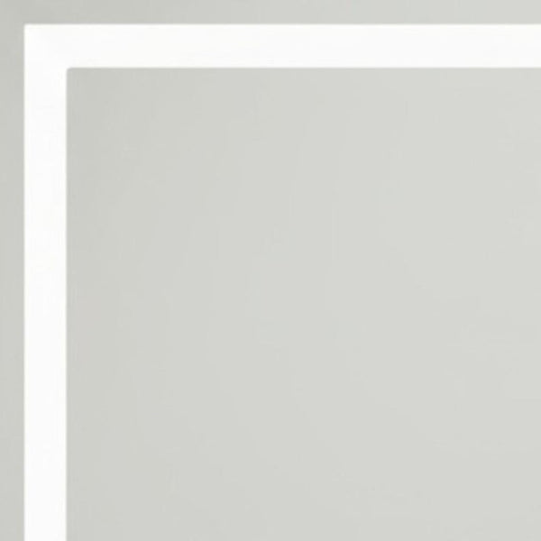 HomeRoots 20" Frameless Lighted Bathroom Vanity Mirror with Anti-Fog, Adjustable Brightness & Modern Design 636267