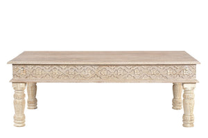 Set of Three Solid Wood Rustic Farmhouse Coffee Tables with Aged Distressed Finish