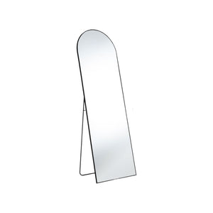 HomeRoots 63" Black Metal Arch Mirror – Elegant Full-Length Design for Stylish Home Décor & Versatile Use 636325