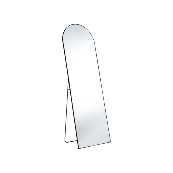 HomeRoots 63" Black Metal Arch Mirror – Elegant Full-Length Design for Stylish Home Décor & Versatile Use 636325