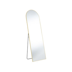 HomeRoots 63" Gold Metal Arch Full-Length Mirror with Elegant Design for Stylish Home & Office Decor 636326
