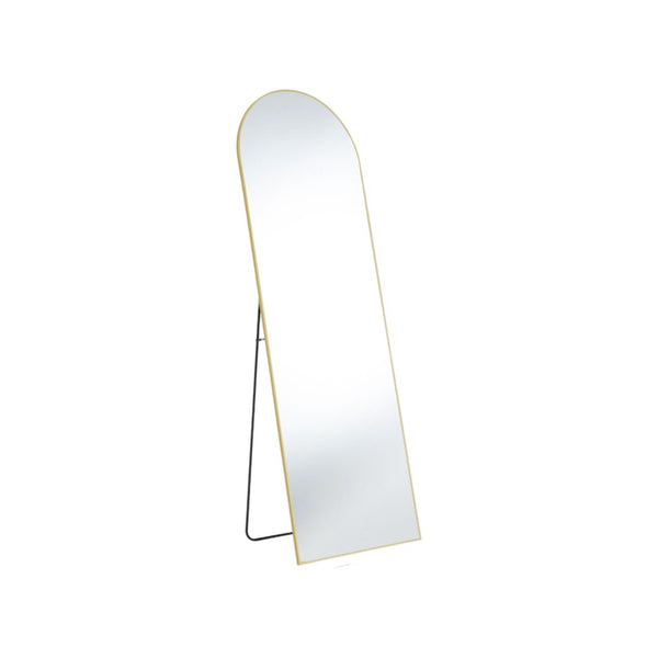 HomeRoots 63" Gold Metal Arch Full-Length Mirror with Elegant Design for Stylish Home & Office Decor 636326