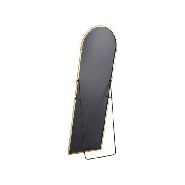 HomeRoots 63" Gold Metal Arch Full-Length Mirror with Elegant Design for Stylish Home & Office Decor 636326