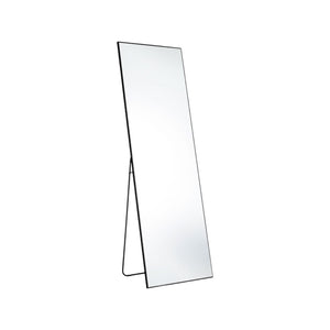 HomeRoots 63" Black Metal Full-Length Mirror - Sleek Freestanding & Wall Mount Design, Modern & Versatile Decor 636329