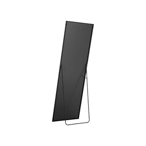 HomeRoots 63" Black Metal Full-Length Mirror - Sleek Freestanding & Wall Mount Design, Modern & Versatile Decor 636329