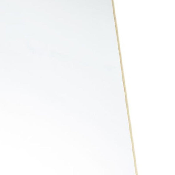 HomeRoots 63" Elegant Gold Metal Full-Length Mirror - Freestanding & Wall Mount - Modern, Versatile Design 636330