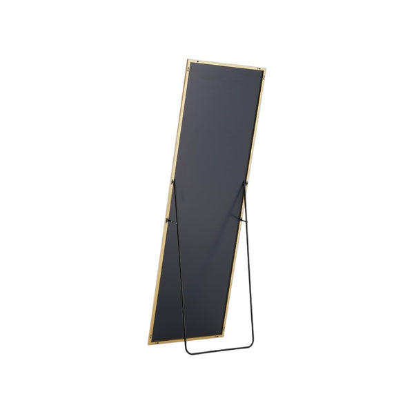HomeRoots 63" Elegant Gold Metal Full-Length Mirror - Freestanding & Wall Mount - Modern, Versatile Design 636330