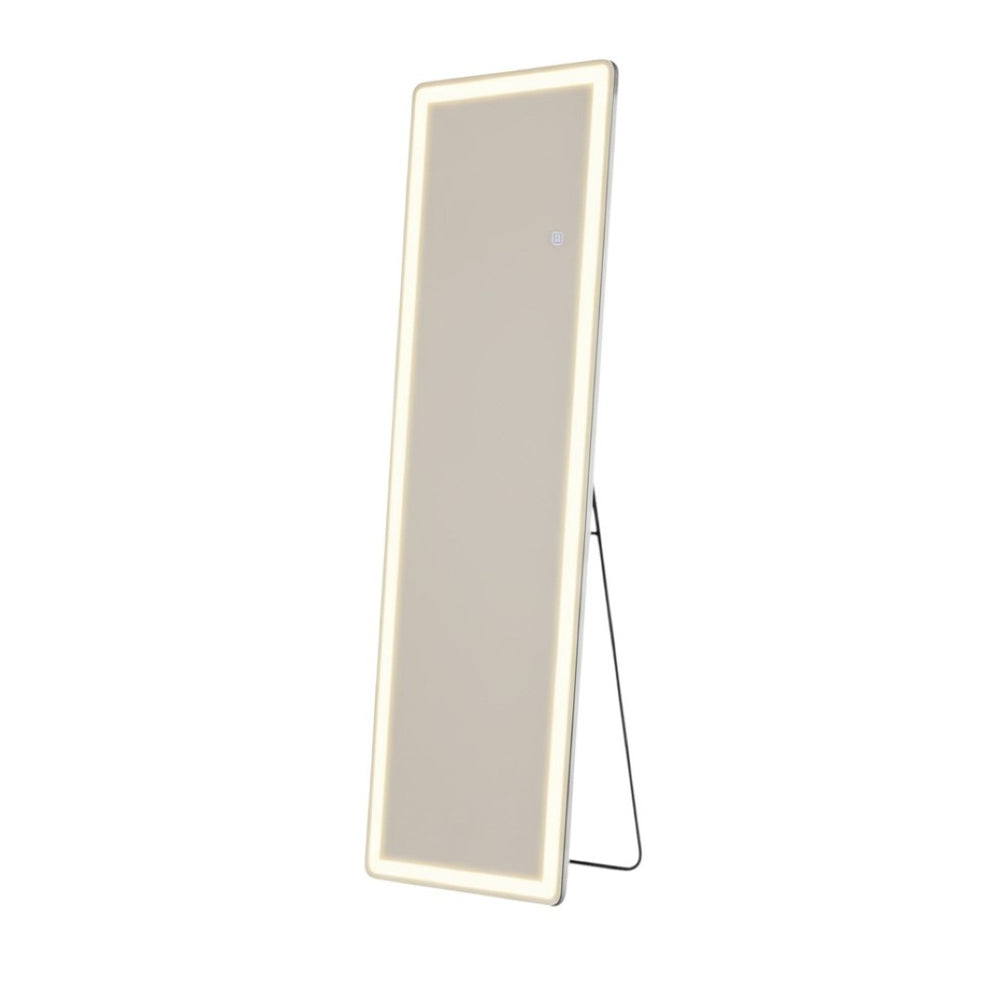 HomeRoots 60" Clear Lighted Frameless Full-Length Mirror with Adjustable LED for Home & Commercial Use 636331