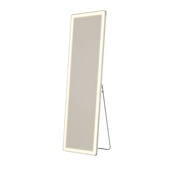 HomeRoots 60" Clear Lighted Frameless Full-Length Mirror with Adjustable LED for Home & Commercial Use 636331