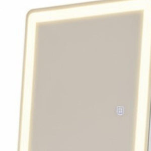 HomeRoots 60" Clear Lighted Frameless Full-Length Mirror with Adjustable LED for Home & Commercial Use 636331